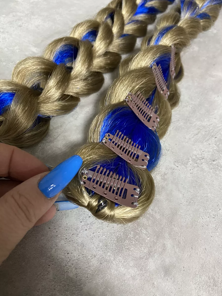 3д косы накладные на заколках