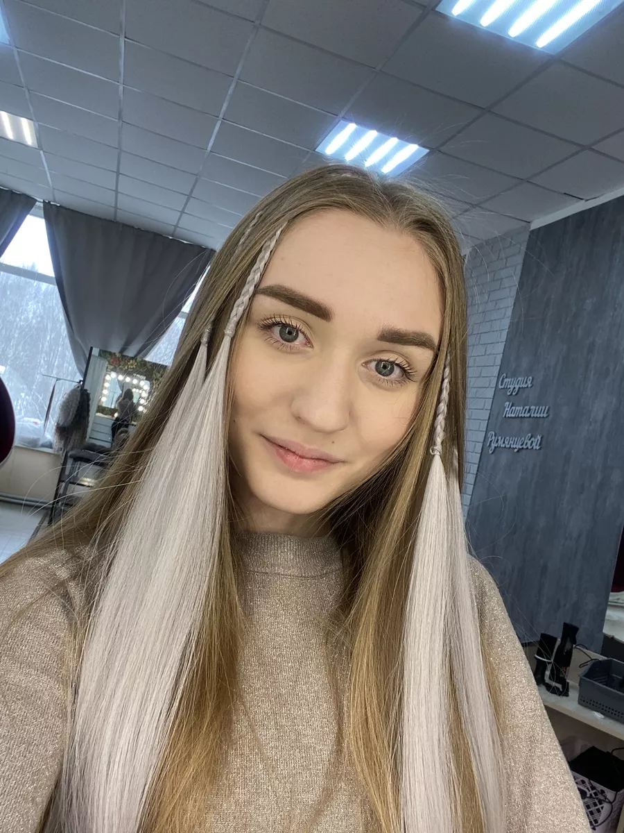 косы на заколках