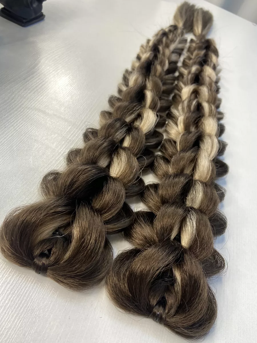 3д косы накладные на заколках