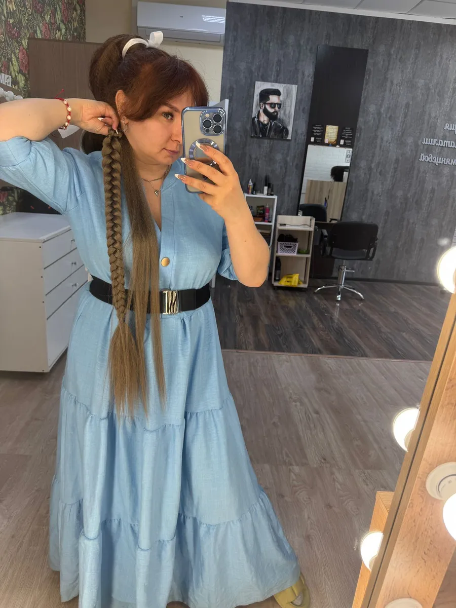 Хвост-коса на резинке