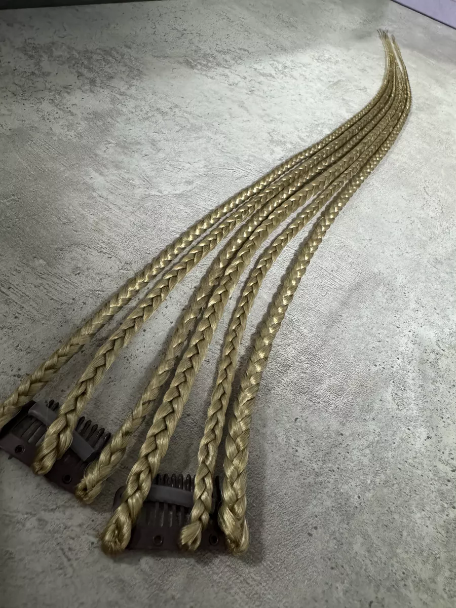 косы на заколках