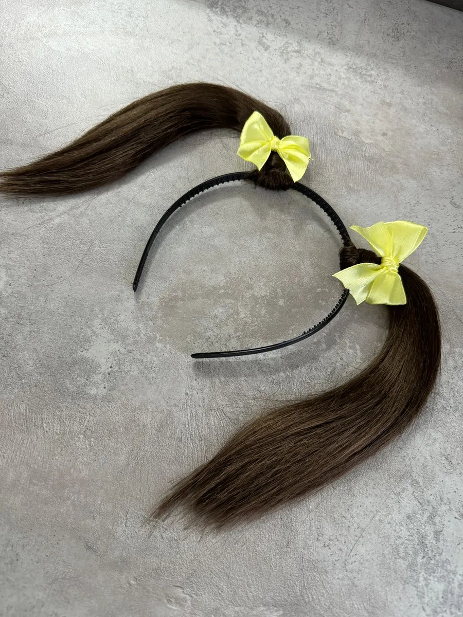 Ободок с хвостиками