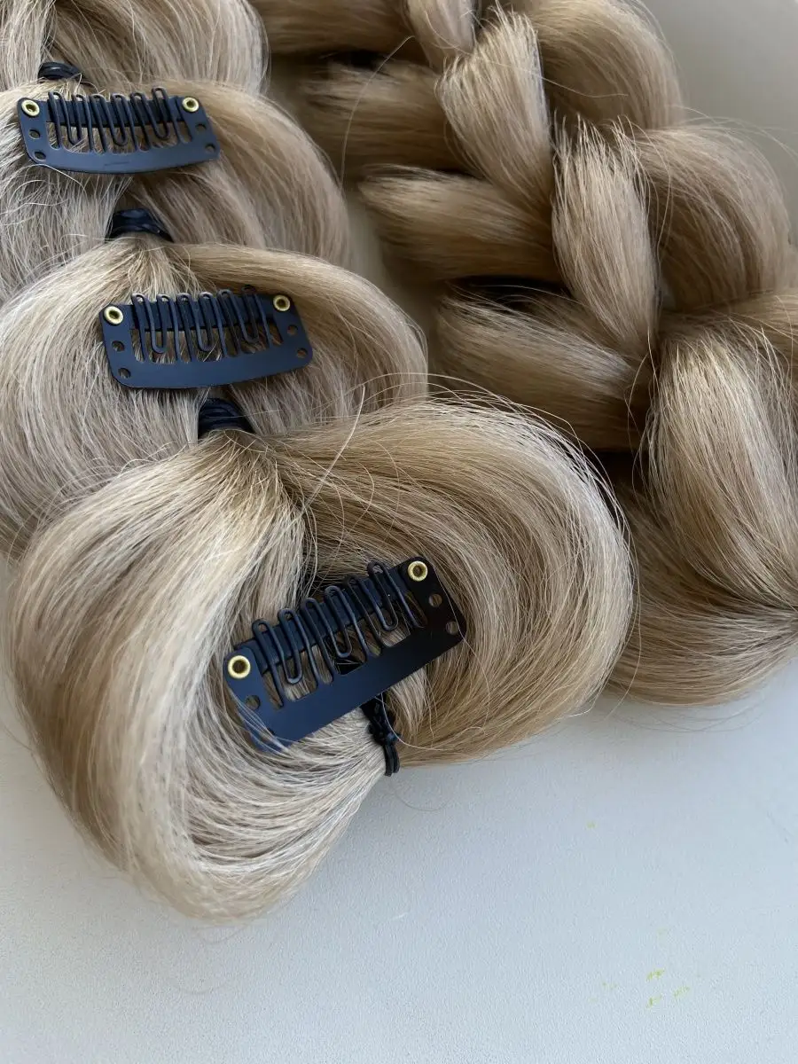 3д косы накладные на заколках