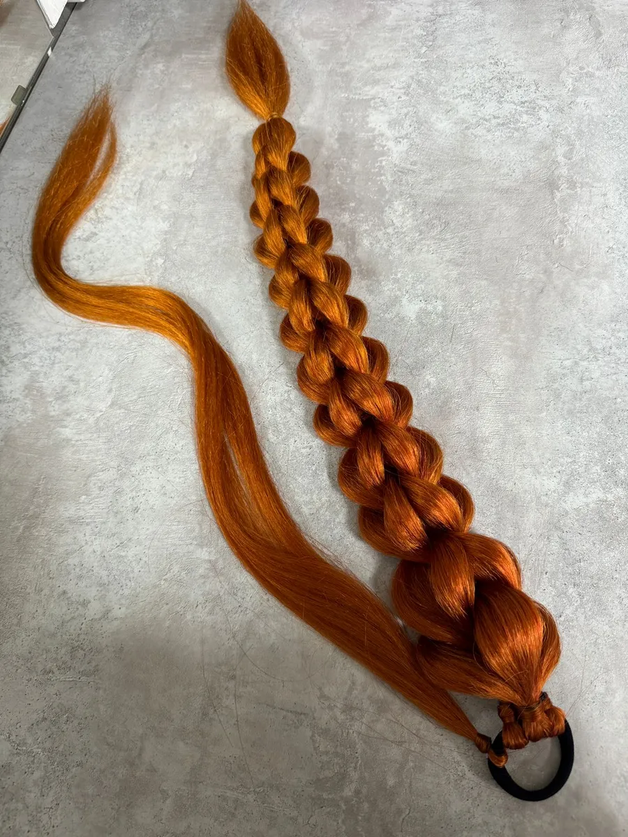 Хвост-коса на резинке