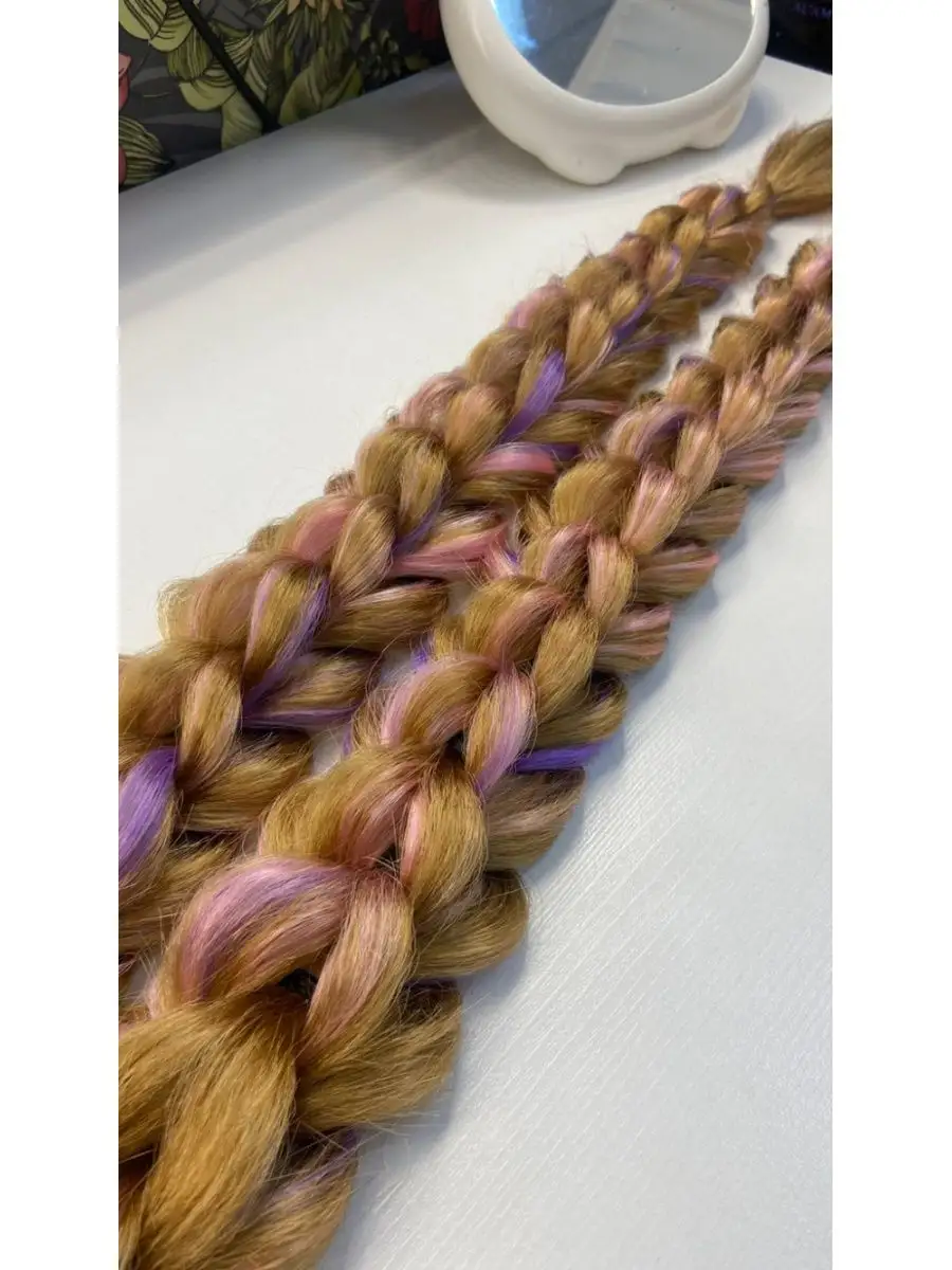 3д косы накладные на заколках