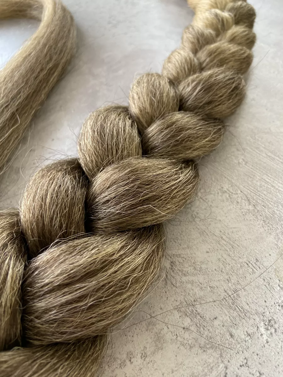 хвост-коса на резинке